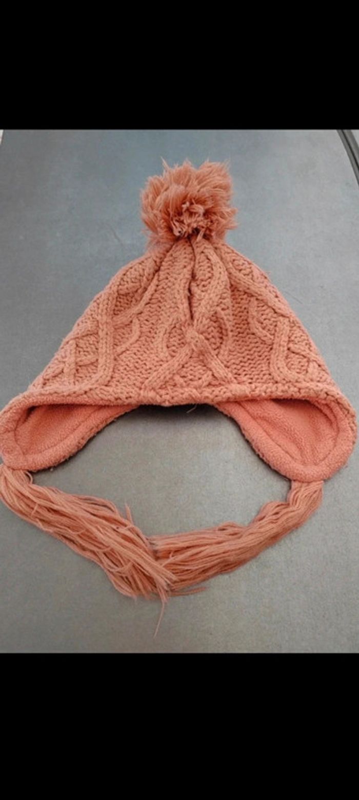 🧡Tour de cou + bonnet péruvien corail 6 ans Kiabi - photo numéro 4