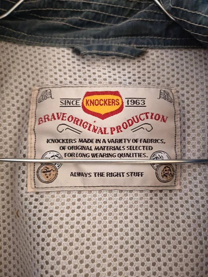 Veste homme,  marque Knockers. Style jeans délavé. - photo numéro 2
