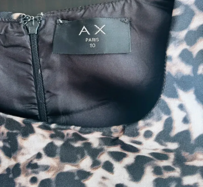 Robe courte imprimé léopard AX taille 38 - photo numéro 3