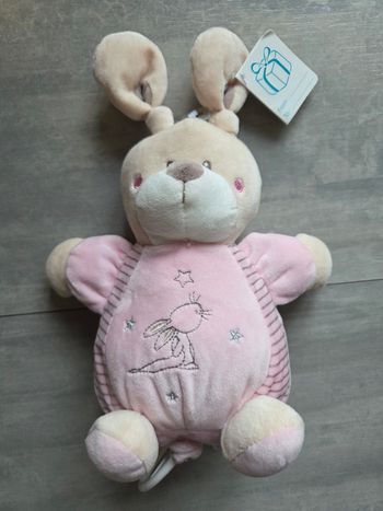 Peluche Neuve musicale lapin rose 🐰