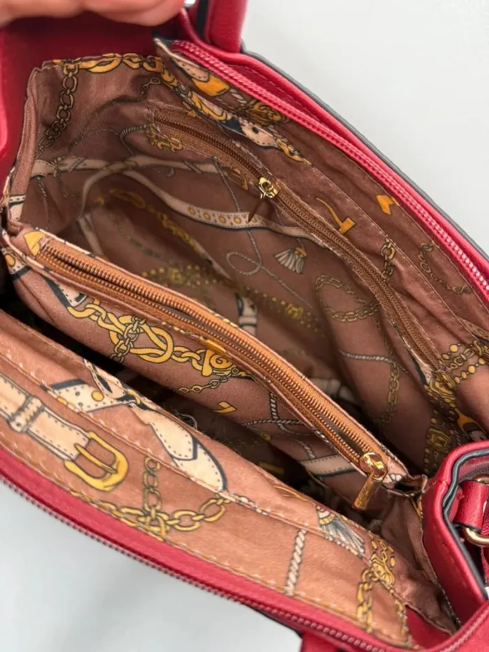 🌹 Magnifique sac à main  / Bandoulière - Bordeaux - rouge / avec petite pochette 🌹 - photo numéro 5