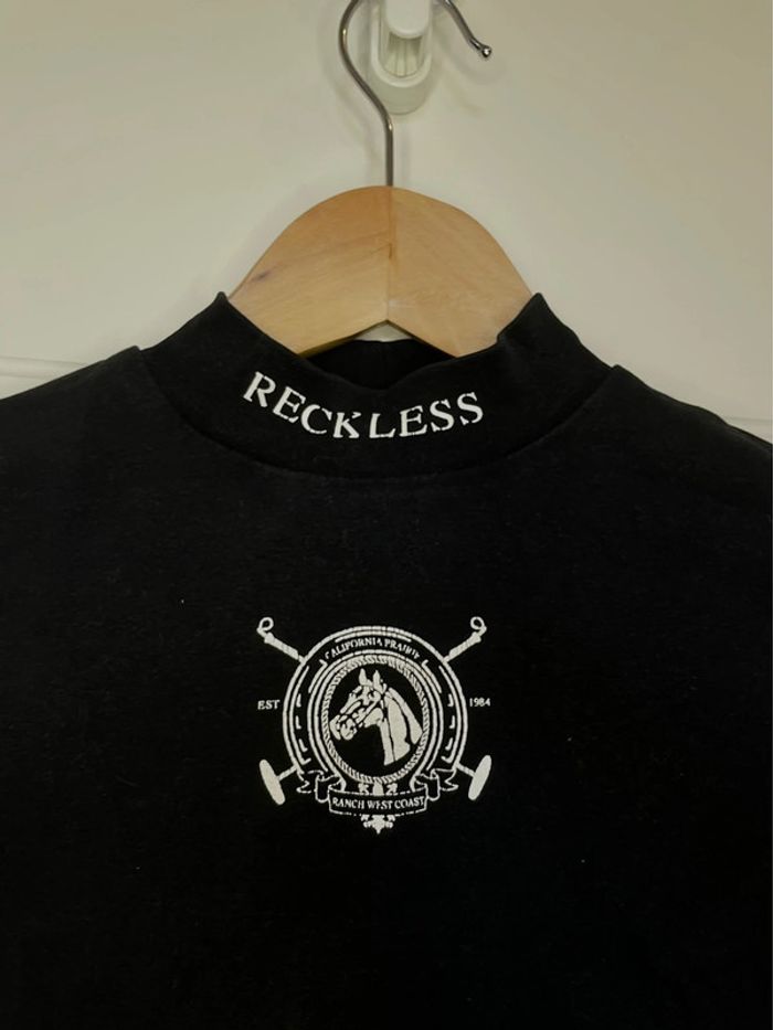 T-shirt manches longues noir - photo numéro 6