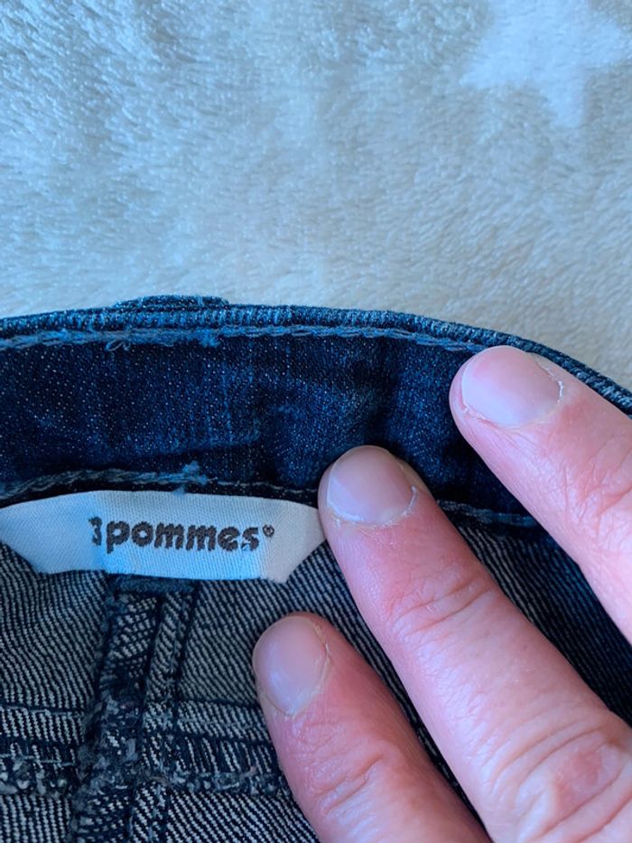 Ensemble Tee-shirt Grain de Blé Jeans 3 Pommes Bleu & Bleu Marine 6M - photo numéro 11