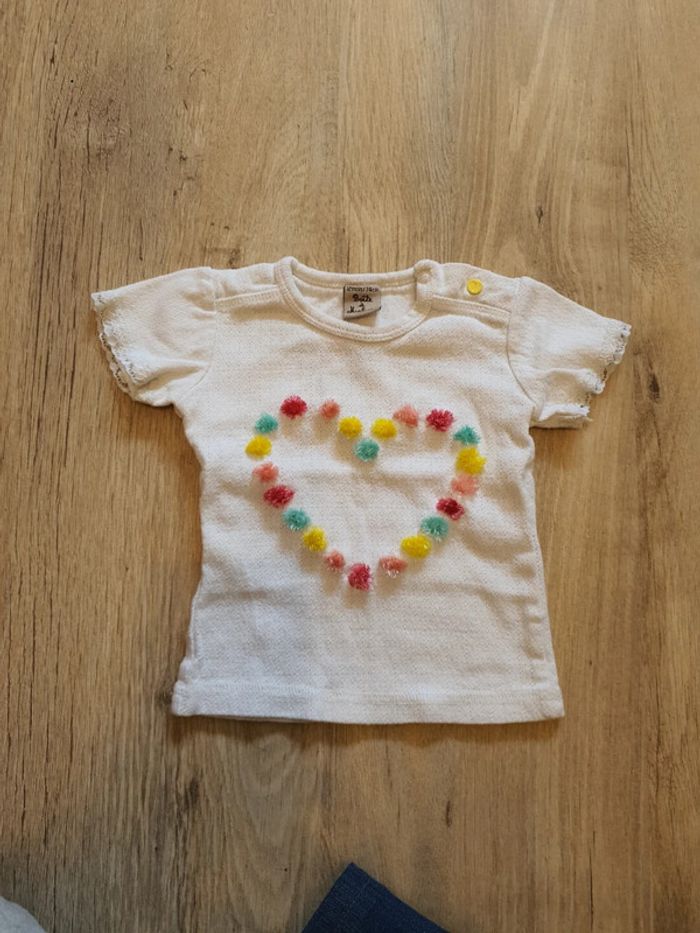 Tee-shirt, fille, La boîte à Malices, 12 mois.