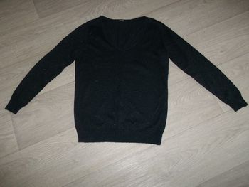 Pull BURTON bleu scintillant taille S TBE