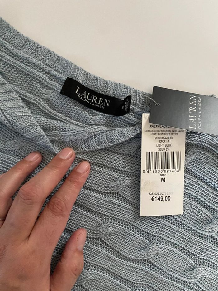 Pull jersey 100% lin Ralph Lauren - photo numéro 3