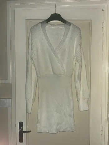 Robe dentelle blanche (taille M-38)