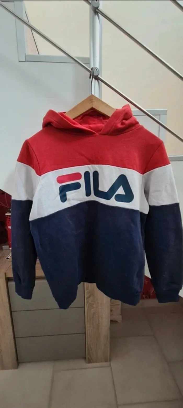 Sweat à capuche Fila taille 13-15 ans - photo numéro 5