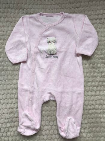 Pyjama en velours In Extenso 3 mois