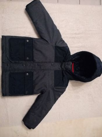 Manteau bleu marine DPAM 3 ans (réf perso P39)(familleac72)