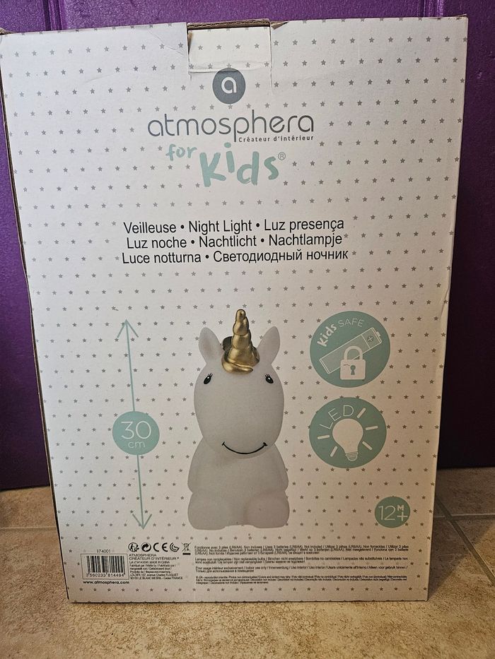 Veilleuse licorne 30cm