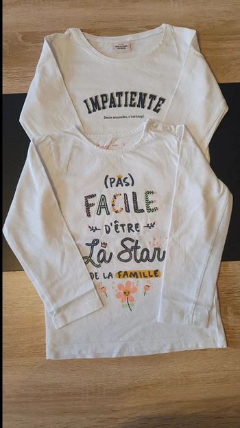 Lot de 2 tee-shirts manches longues 3 ans