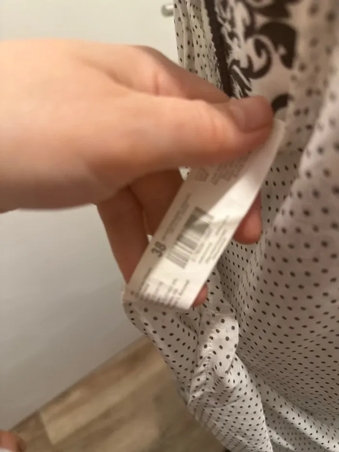 Chemisier blanc à pois - photo numéro 3