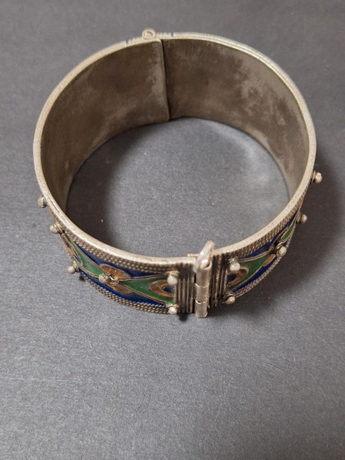 Manchette bracelet berbère ancien vintage - photo numéro 11