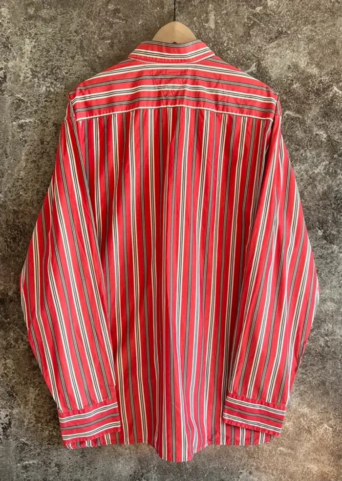 Chemise rouge homme manches longues Tommy Hilfiger taille XXL camisa hombre camicia uomo Herrenhemd - photo numéro 3
