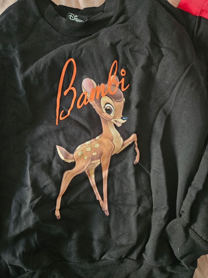 Sweat noir Bambi - photo numéro 2