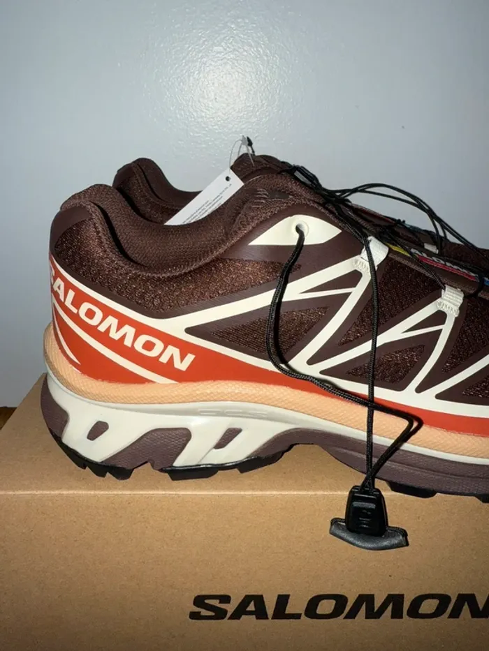 Salomon XT-6 Marron, Beige Rosted Clay / Burnt Ochre / Almond milk - photo numéro 15