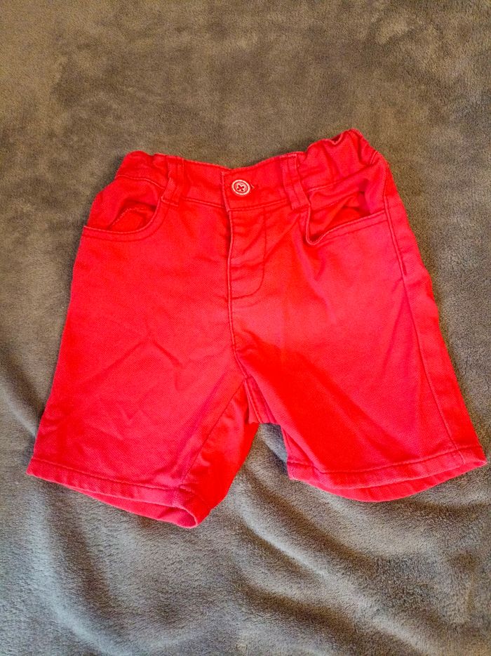 Short rouge Grain de Blé