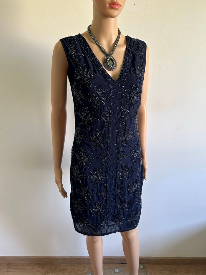 Robe bleue marine sans manches Molly Bracken taille S jamais portée - photo numéro 2