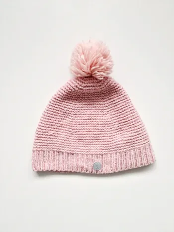 Okaïdi - Bonnet avec pompon - Rose - Taille : 55 (2 à 6 ans)