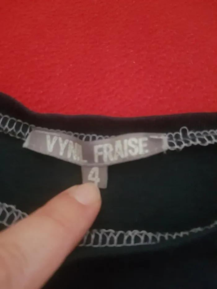 Tee shirt Vinyl Fraise - photo numéro 3