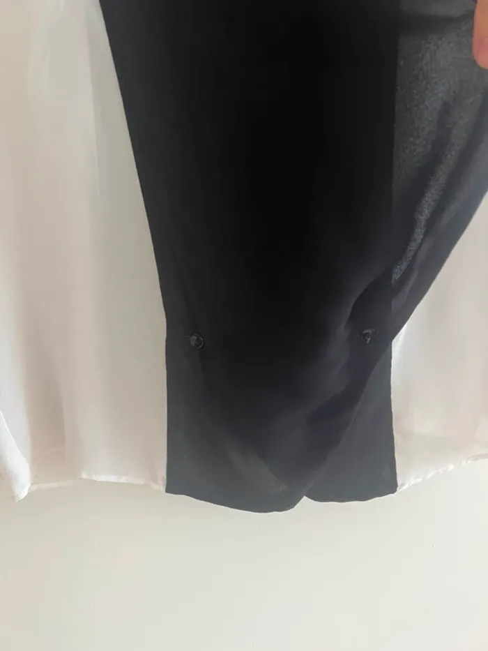Blouse Zara noire et blanche - Taille S - photo numéro 6