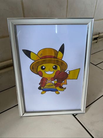 Cadre pikachu luffy