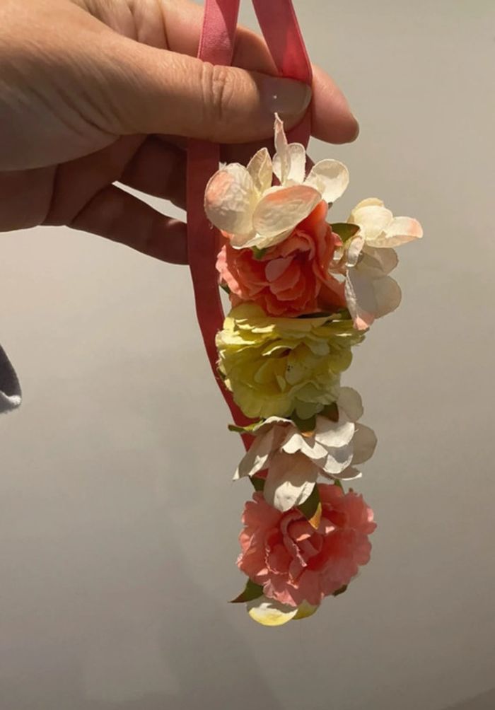 Headband bandeau  fleurs - photo numéro 3