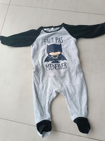 Pyjama velours  "Batman"
