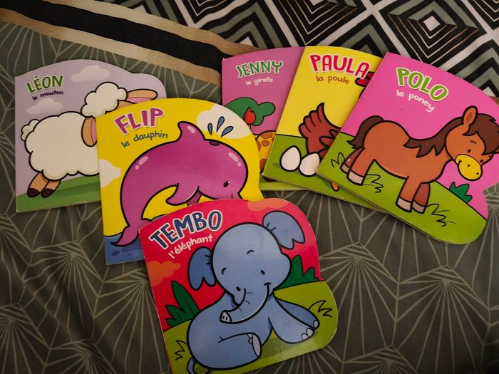 Lot livres bébé enfant avec animaux - photo numéro 2