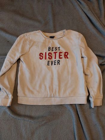 Sweat blanc taille 8 ans