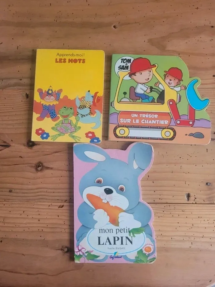 Lot de 3 livres enfants cartonnés