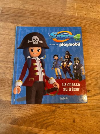 Livre Super 4 Playmobil La chasse au trésor