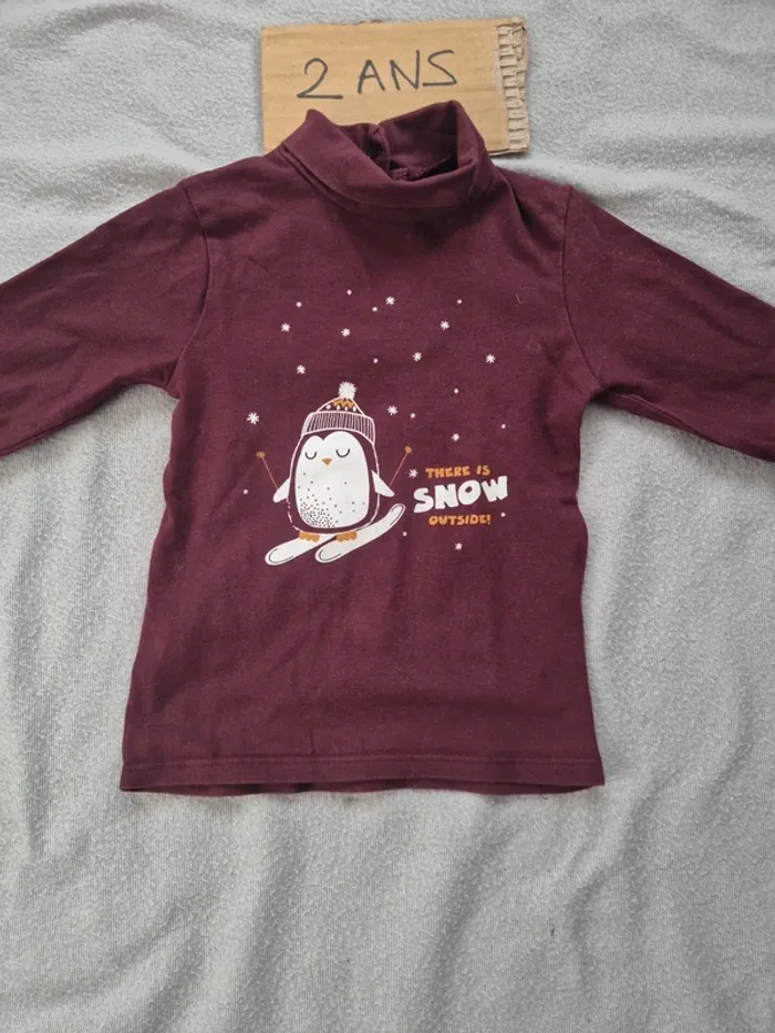 T-shirt col roule 24 mois kiabi - photo numéro 4