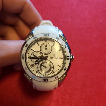 Montre festina femme blanche