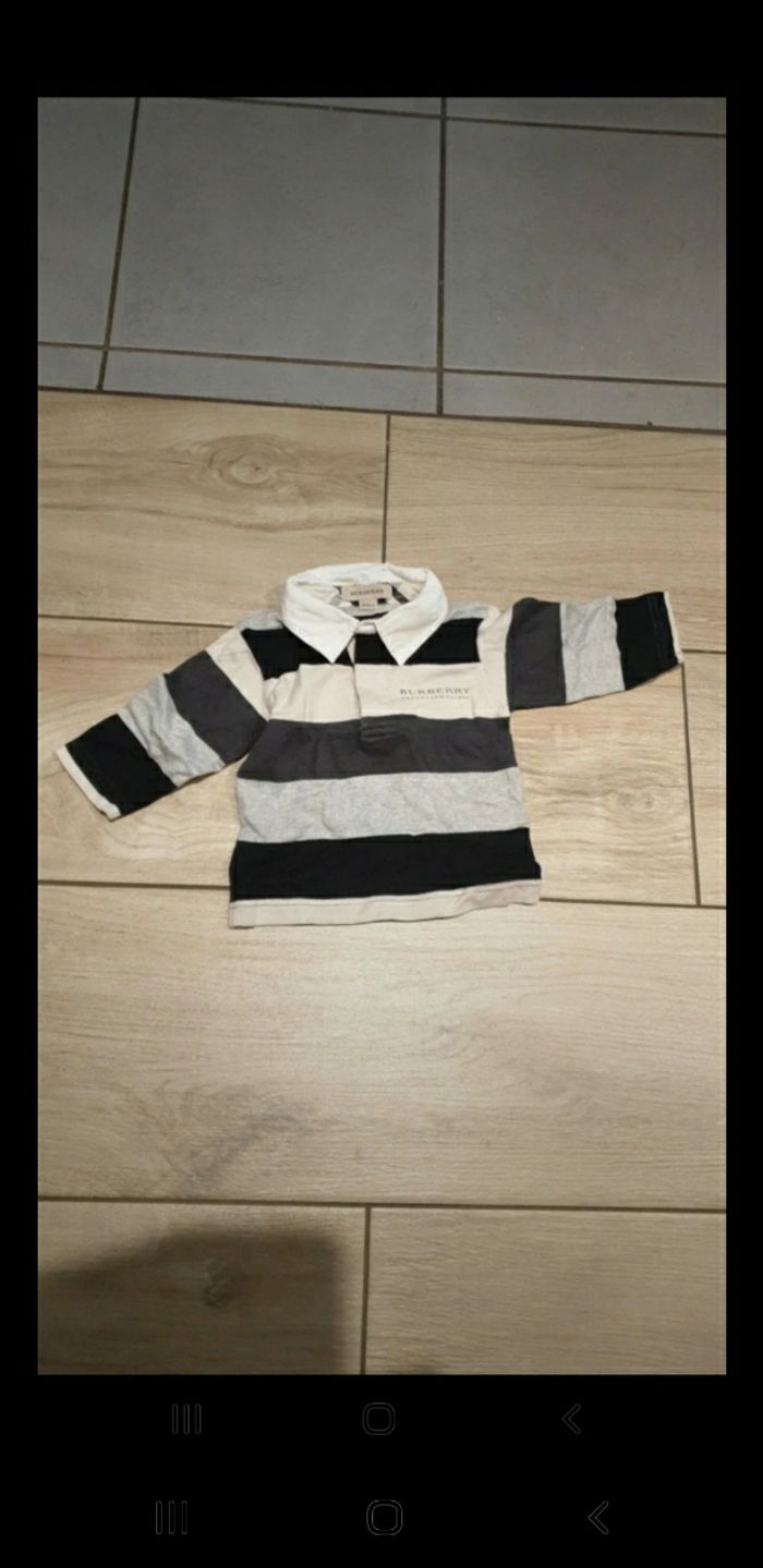 Polo bébé Burberry 6 mois