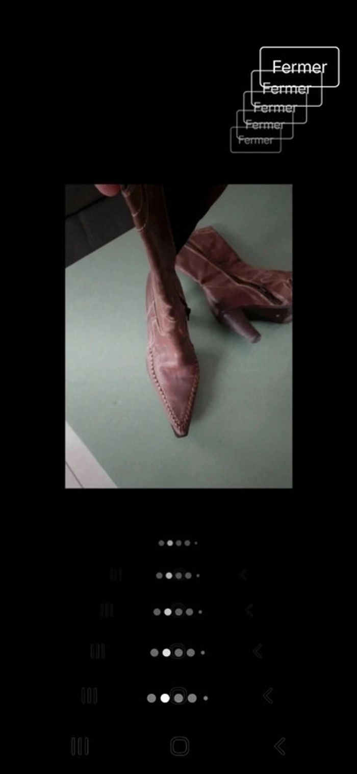 Bottes cuir fauve - photo numéro 3