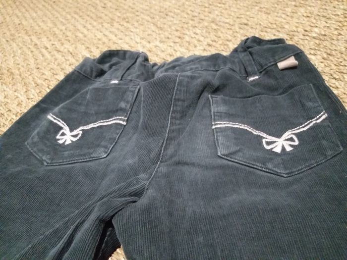 Pantalon velour fines côtes anthracite Sergent Major  6 ans - photo numéro 2