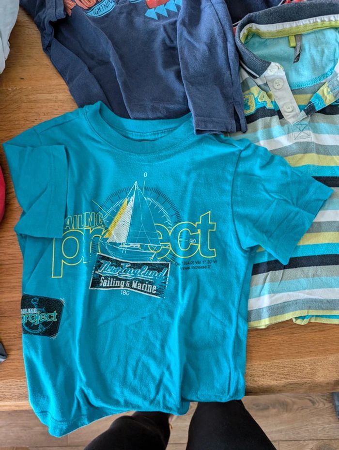 Lot 6 tee-shirt manches courtes 4 ans garçon. - photo numéro 2