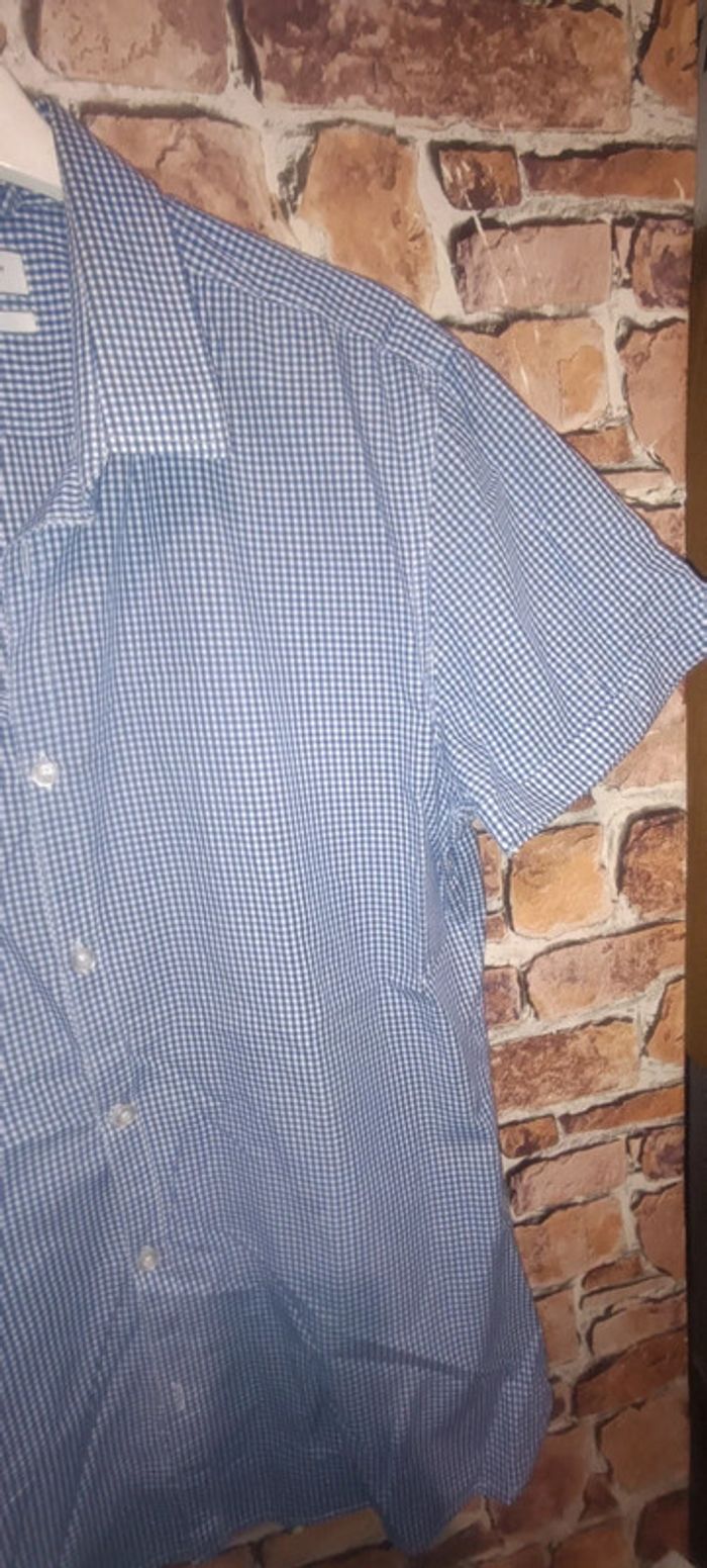 Chemise petit carreaux bleu Teddy Smith - photo numéro 4