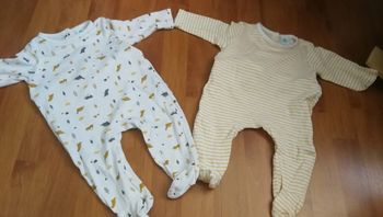 Lot de 2 pyjamas fins 3 mois