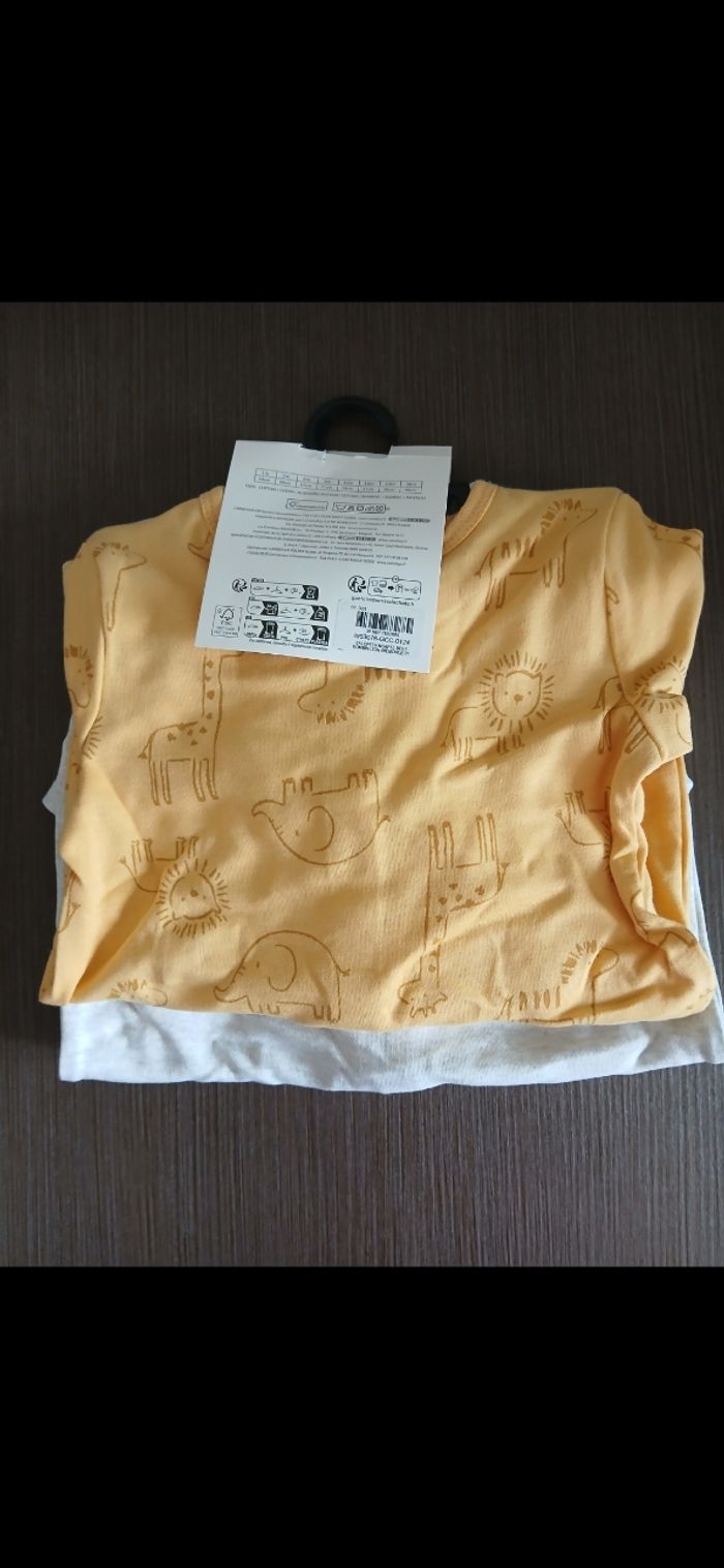 Lot de 2 pyjamas garçon en coton 18 mois - photo numéro 2