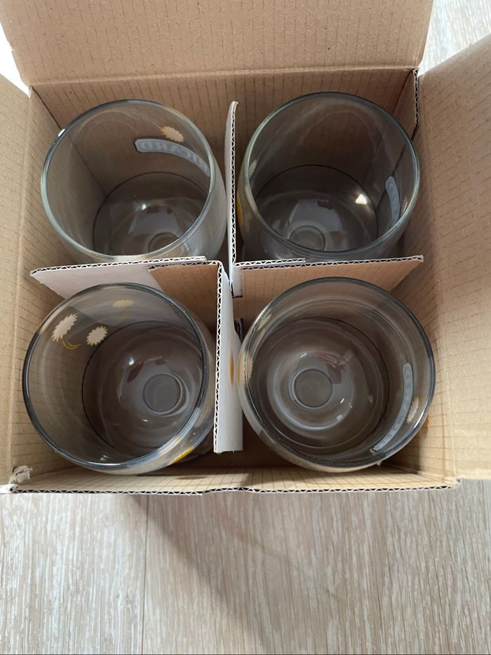4 verres Ricard 17 cl neuf dans carton emballage jamais utilisé