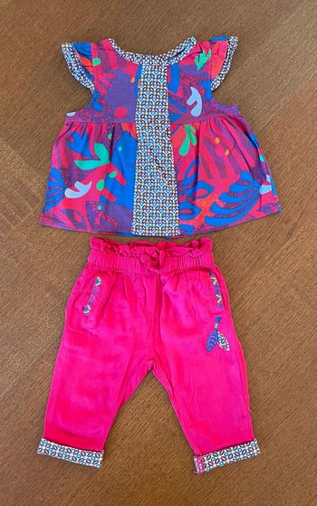 Ensemble bébé fille dpam 3 mois