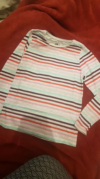 Haut rayé multicolor