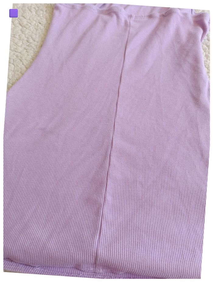 Robe violette à bretelles fines – minimaliste, été, y2k - photo numéro 3