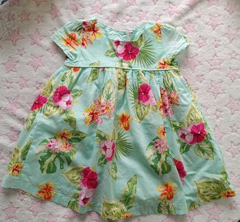 Robe fleurie 24 mois avec culotte