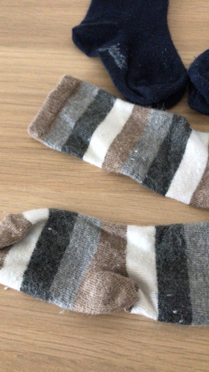 Lot de deux paires de chaussettes jacadi chaudes - photo numéro 4