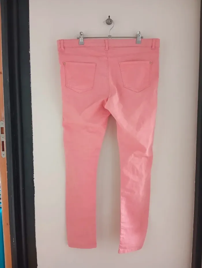 Pantalon couleur abricot, en XL/42 - photo numéro 2