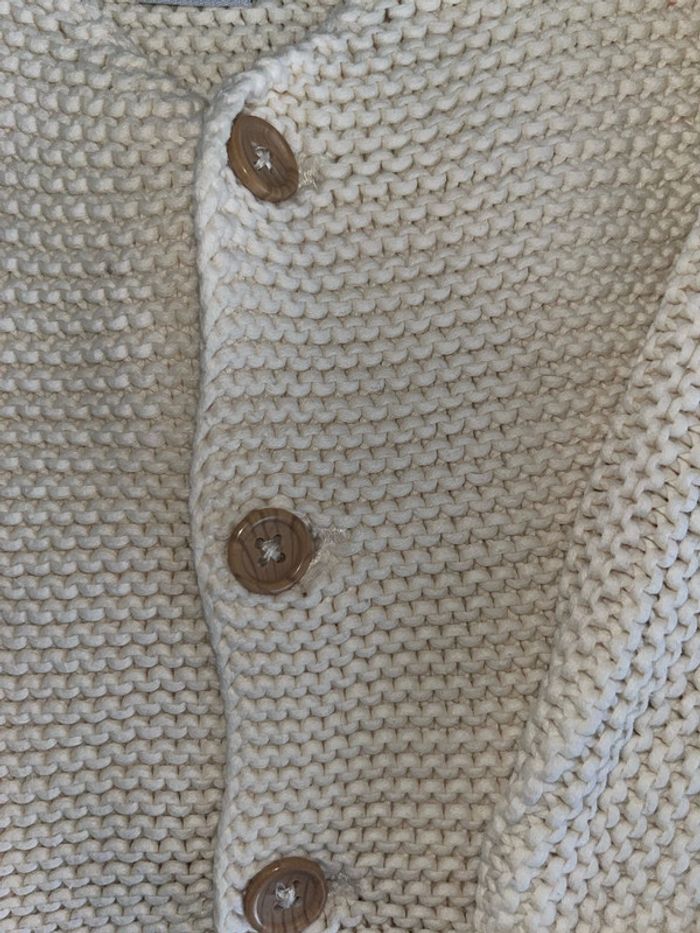 Gilet grosse maille Petit Bateau 12 mois 74cm - photo numéro 3